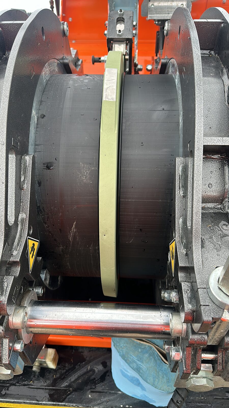 450mm HDPE butt fusion weld bead formation